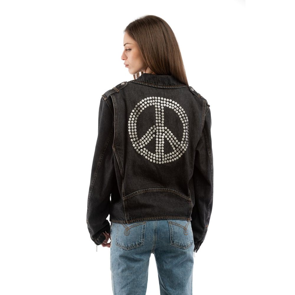 Moschino Multicolor Cotton Denim Jacket - Women's Size S