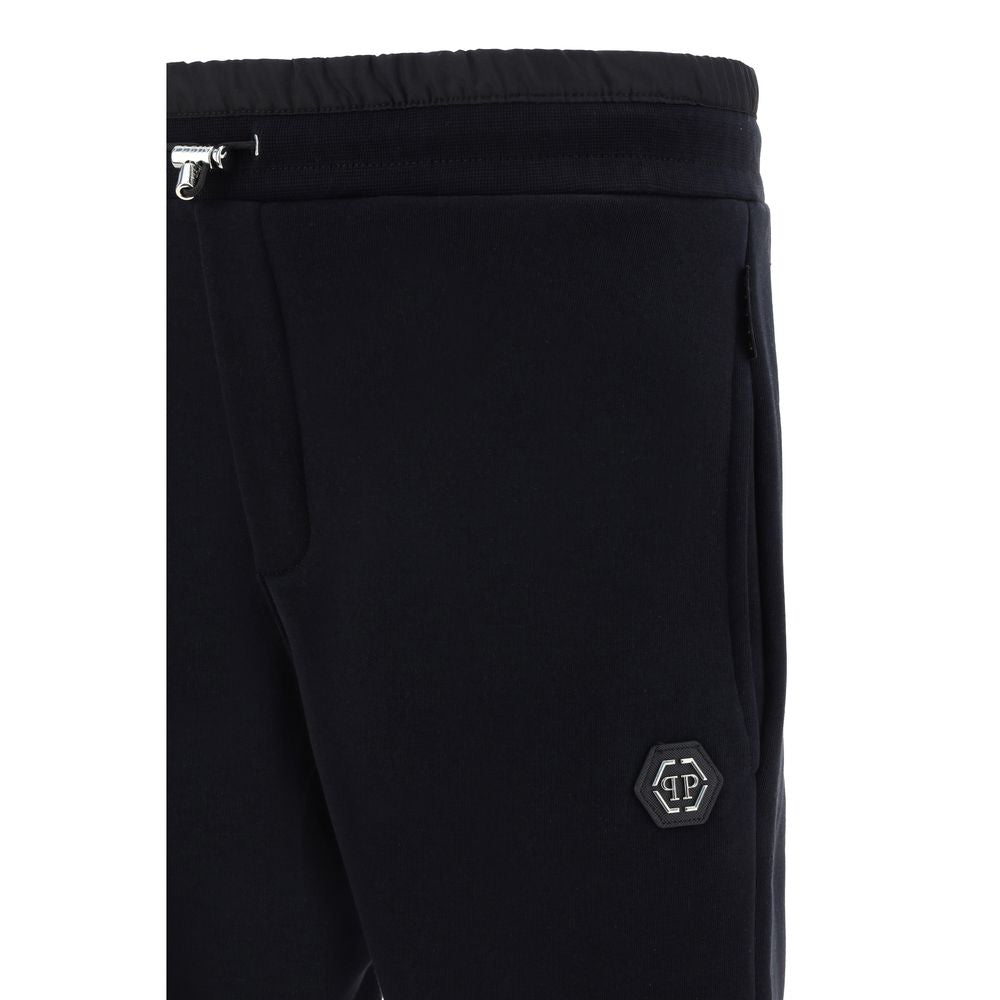Philipp Plein Black Cotton Joggers