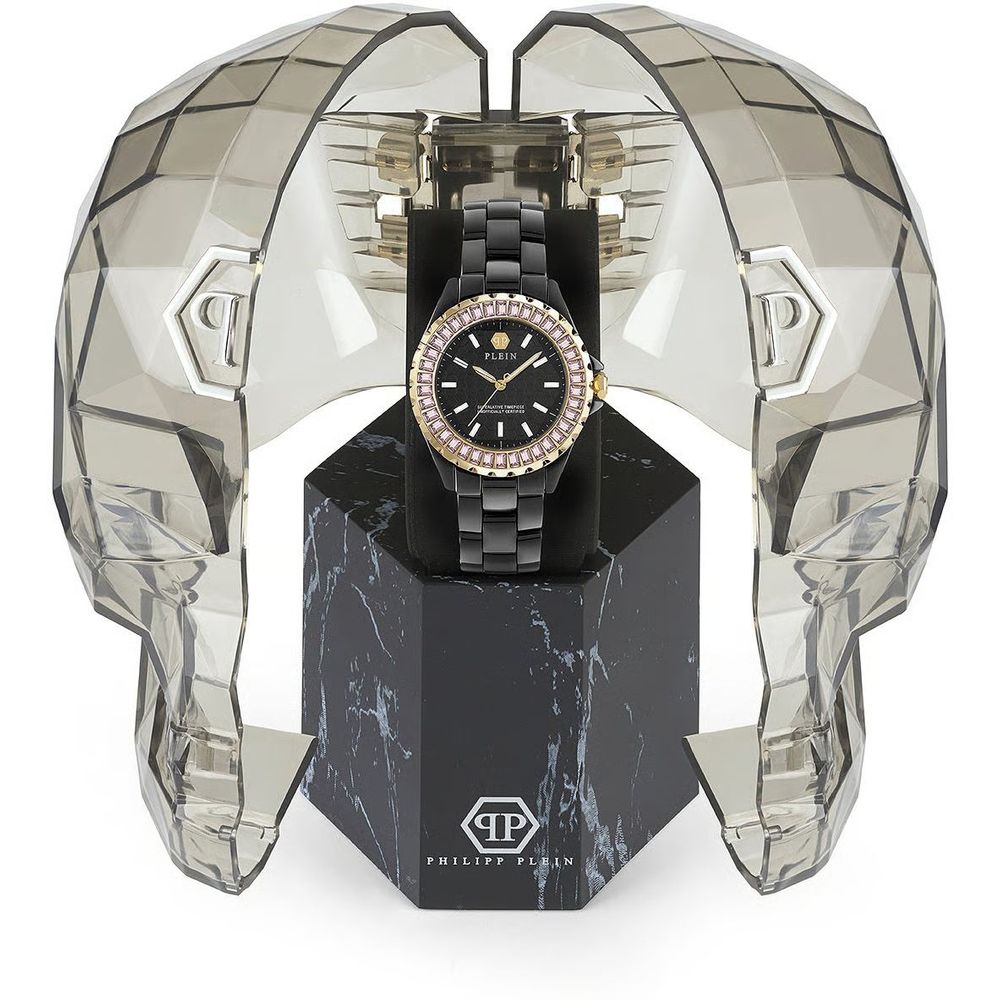 Philipp Plein Black Ceramic Dress Watch: A Bold Statement of Luxury