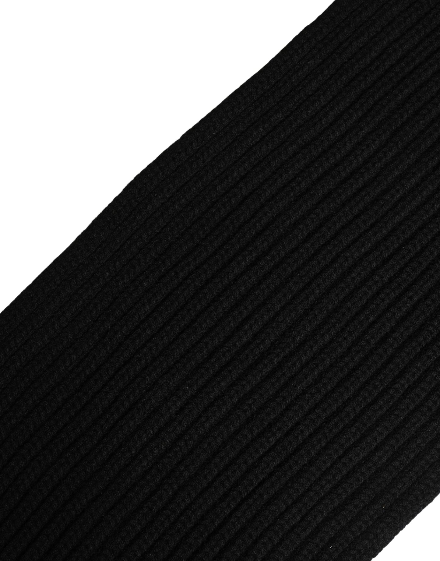 Dolce & Gabbana Black Cashmere Knitted Men Neck Warmer