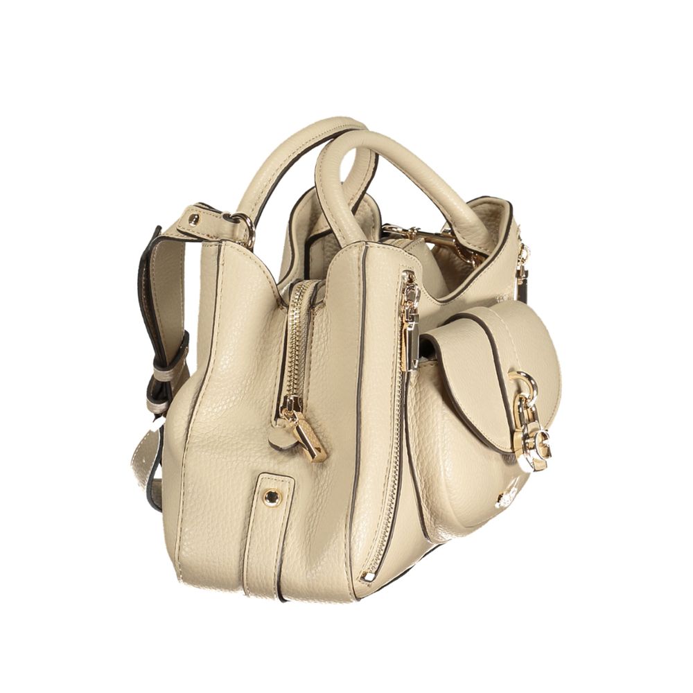 Guess Jeans Beige Polyurethane Women Handbag - Jessa Bag