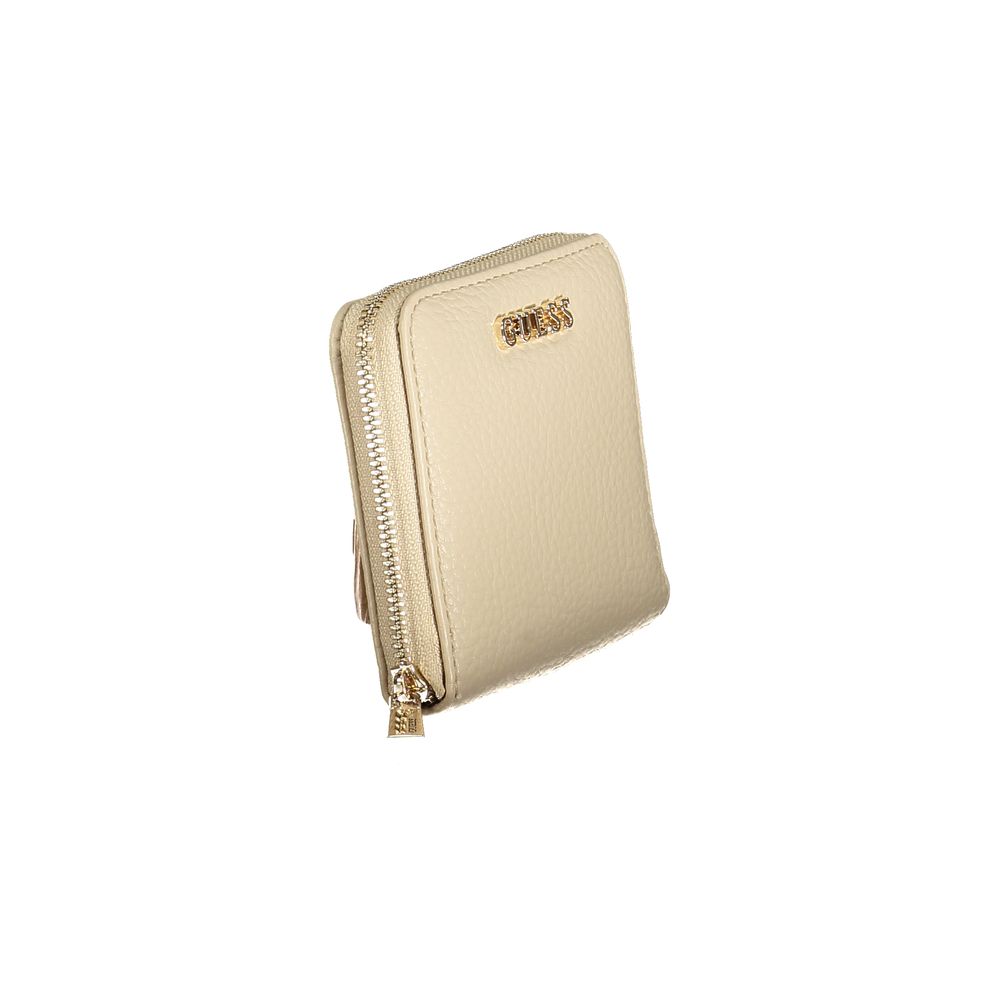 Guess Jeans Beige Polyurethane Women Wallet - Jessa SLG Wallet