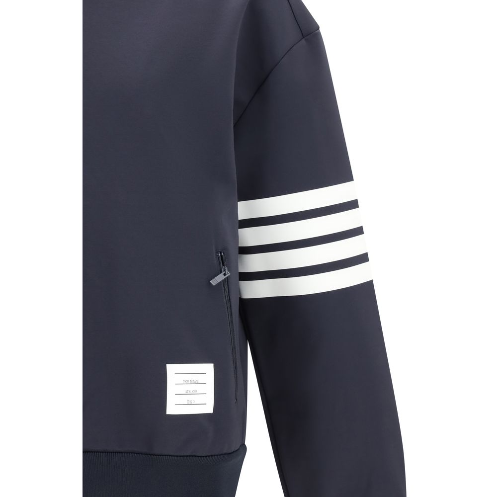 Thom Browne Blue Viscose Bomber Jacket