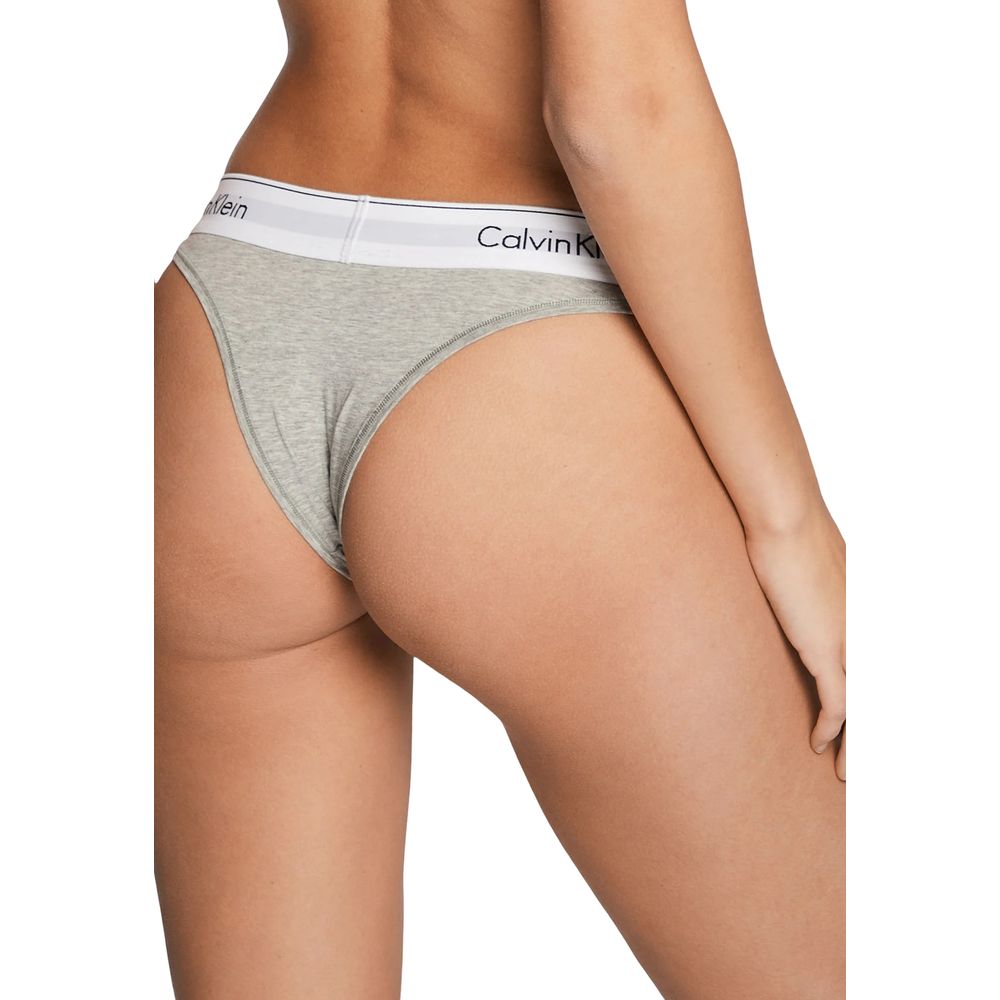 Calvin Klein Underwear Gray Cotton Pantie - Women’s Brazilian Thong