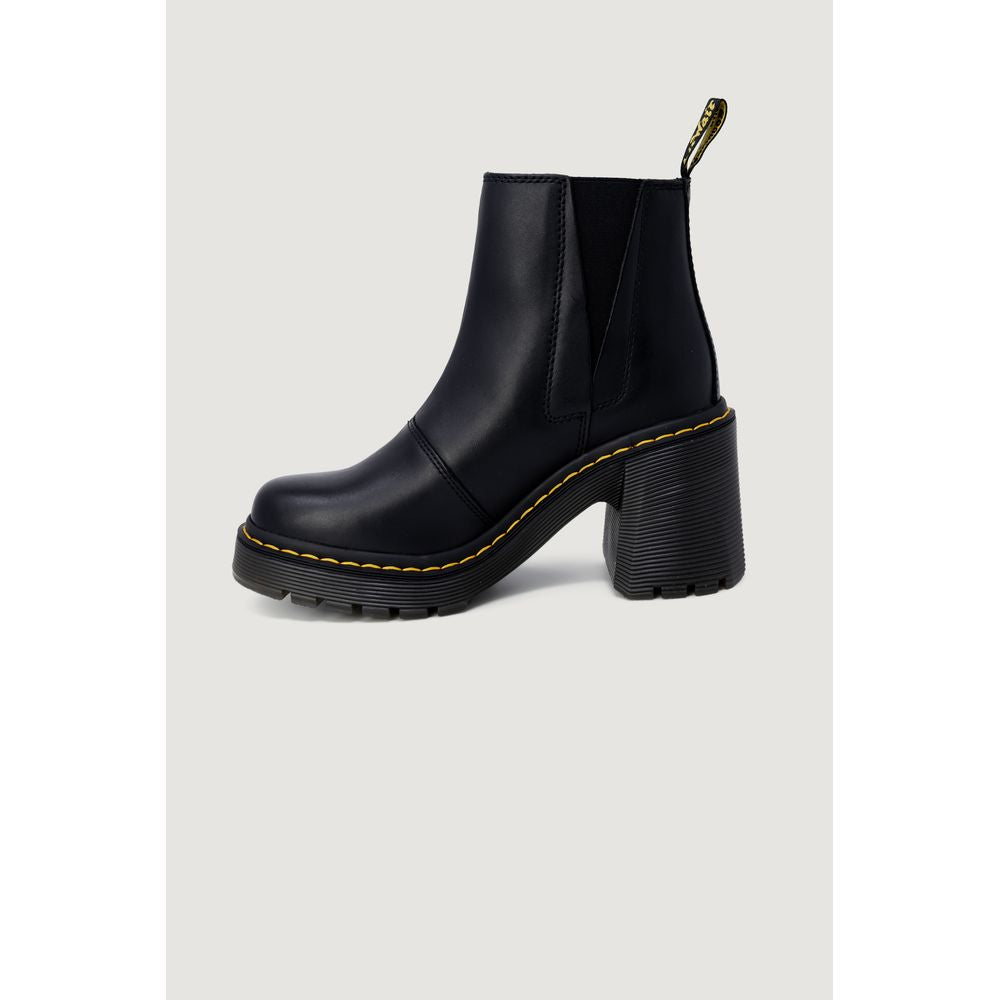 Dr. Martens Black Leather High Heel Pumps - Spence Sandal 26440001