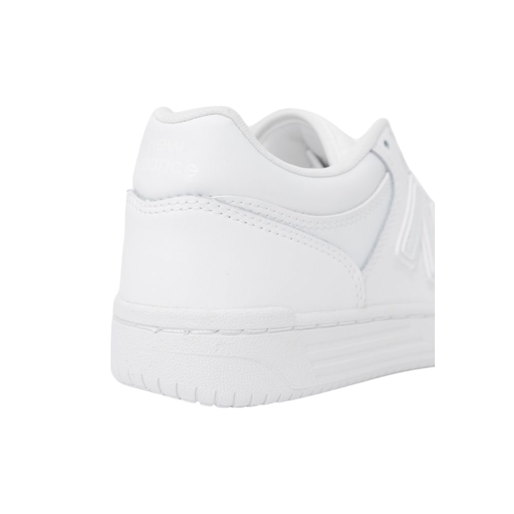 New Balance 480 JR GSB480 Women's White Leather Athletic Sneakers