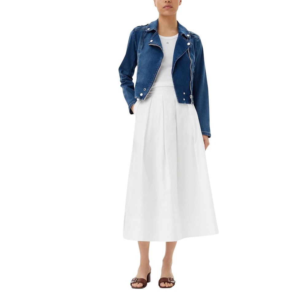 Morgan De Toi Blue Cotton Denim Jacket - Effortless Style for Every Occasion