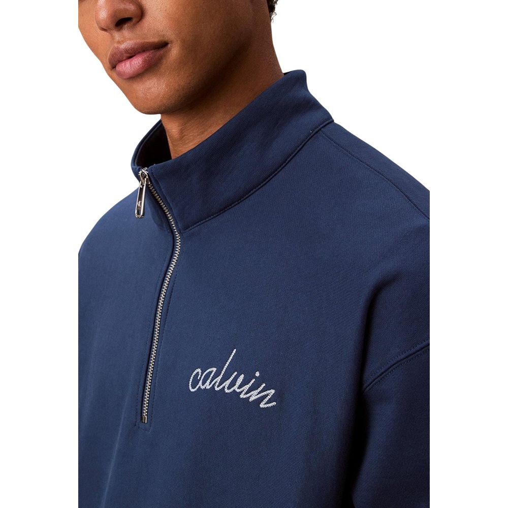 Calvin Klein Jeans Blue Cotton Sweatshirt