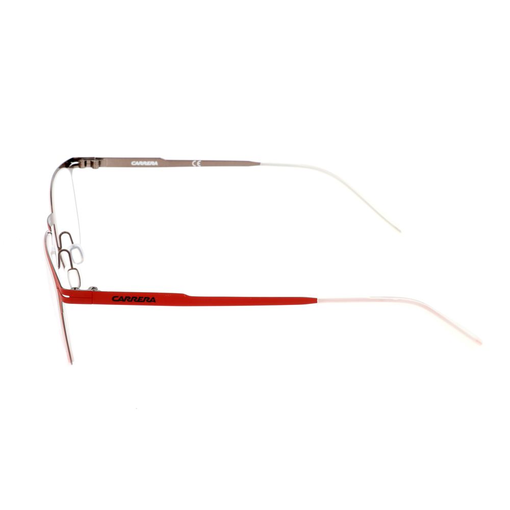 Carrera Men's Optical Glasses – Red Stainless Steel Frame, 50mm