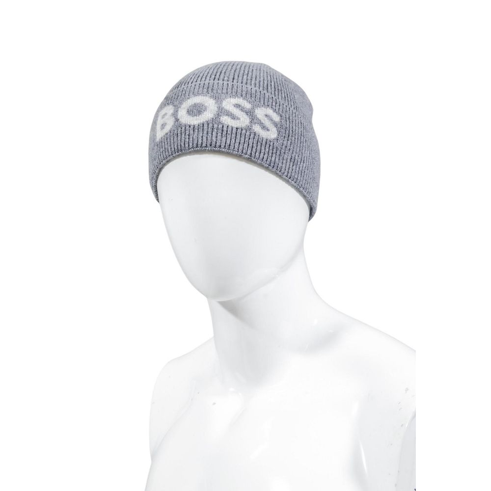 Hugo Boss Gray Recycled Polyamide Cap