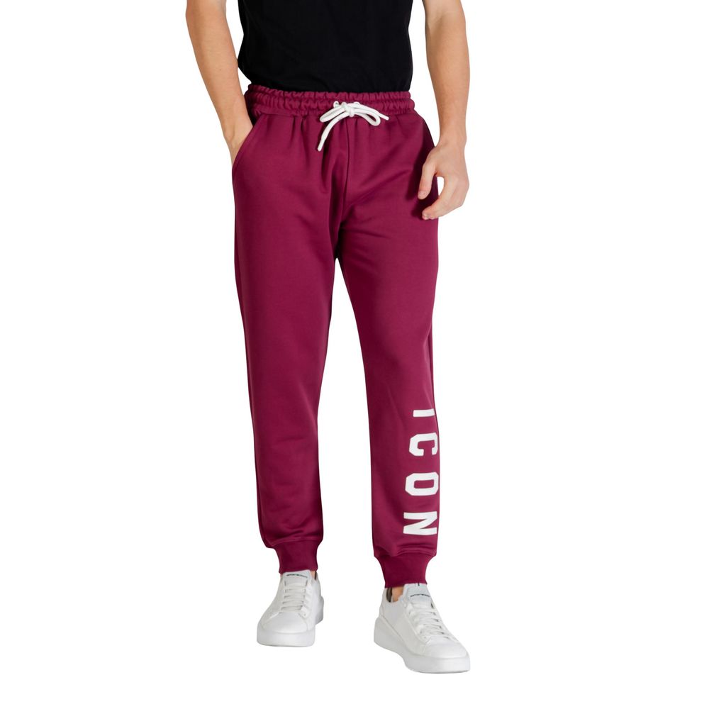 Icon Bordeaux Cotton Joggers