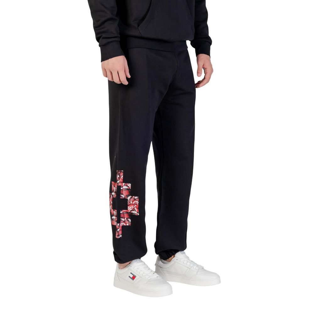 County of Milan Black Cotton Joggers