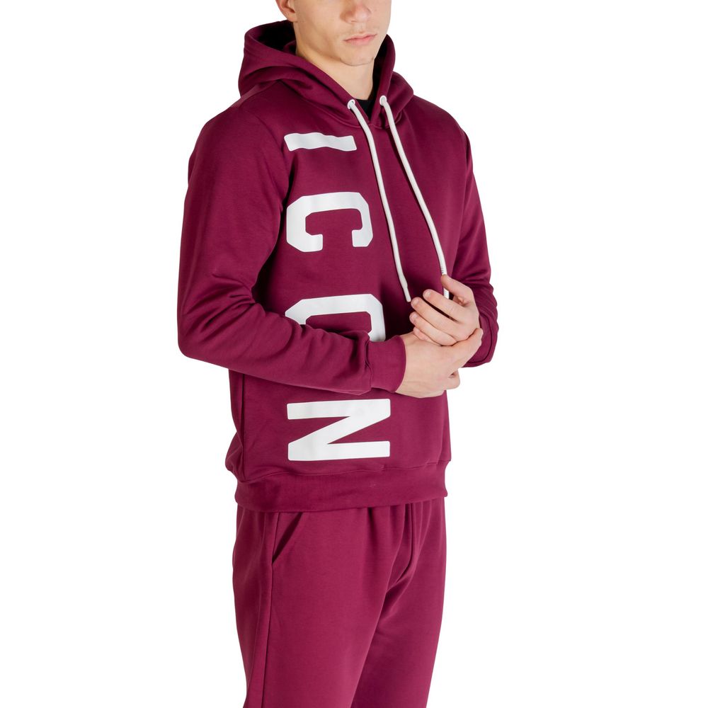 Icon Bordeaux Cotton Hoodie