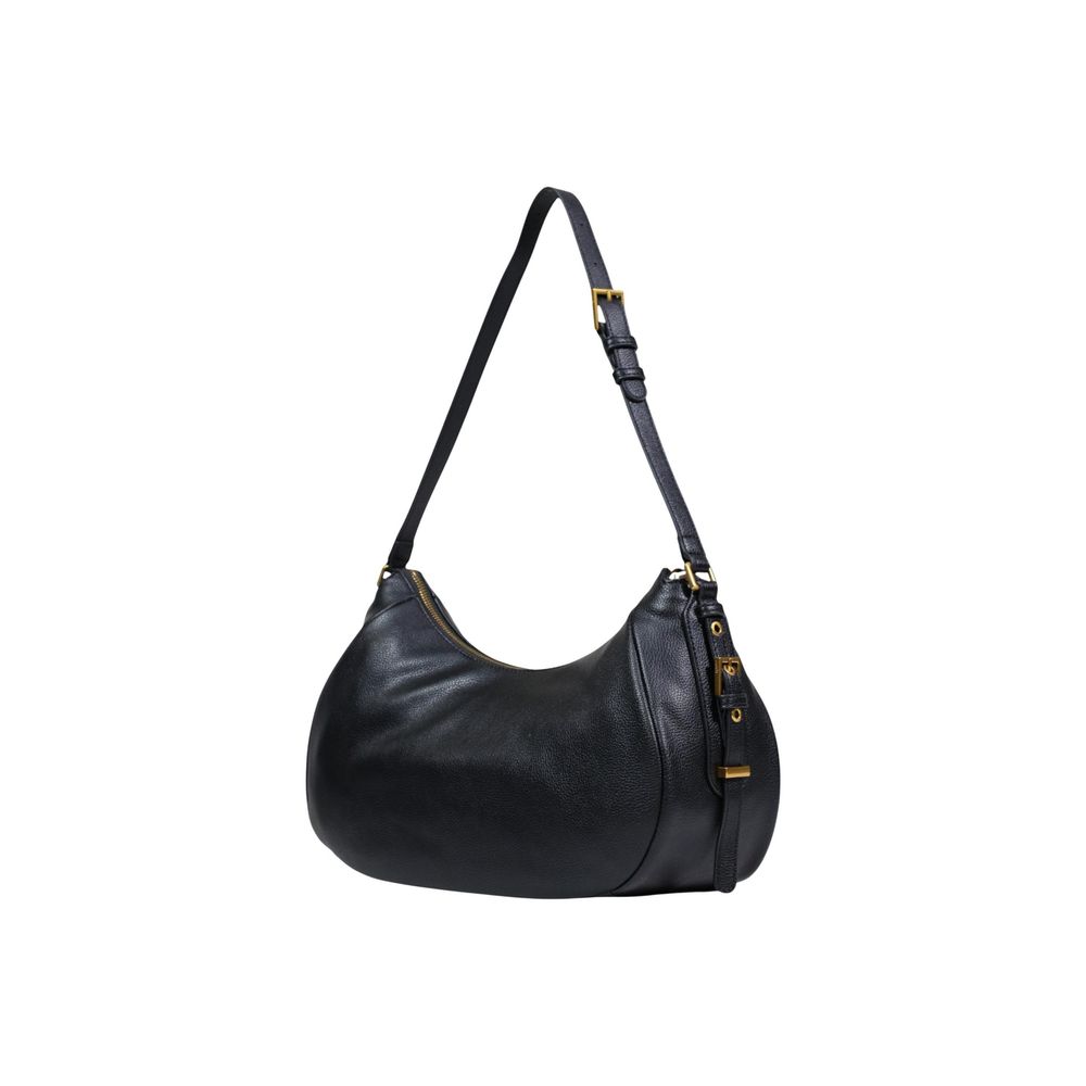 Liu Jo Black Mantua Faux Leather Hobo Bag
