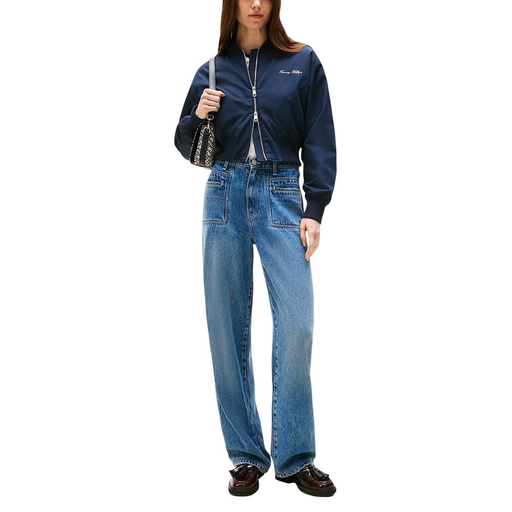 Tommy Hilfiger Blue Recycled Polyester Bomber Vest