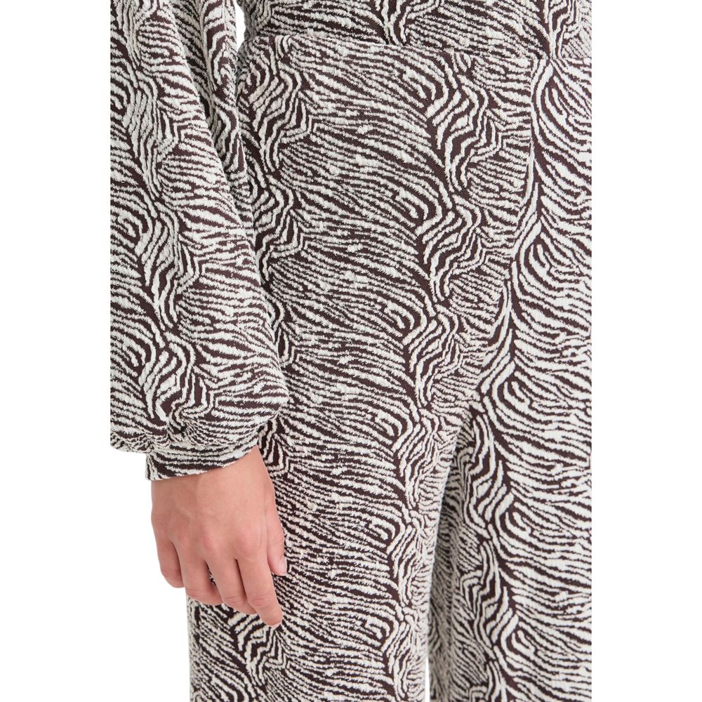ICHI IHOELLY PA3 20124648 Brown Polyester Casual Pants