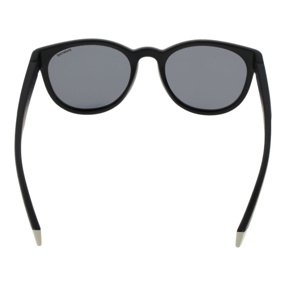 Polaroid Unisex Sunglasses – Black Polycarbonate, Grey Polarized Lenses