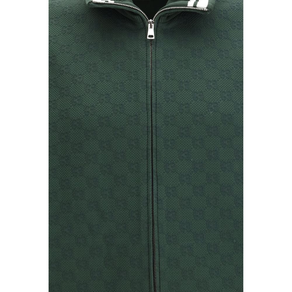 Gucci Green Jersey Shell Jacket - A Bold Statement of Modern Luxury