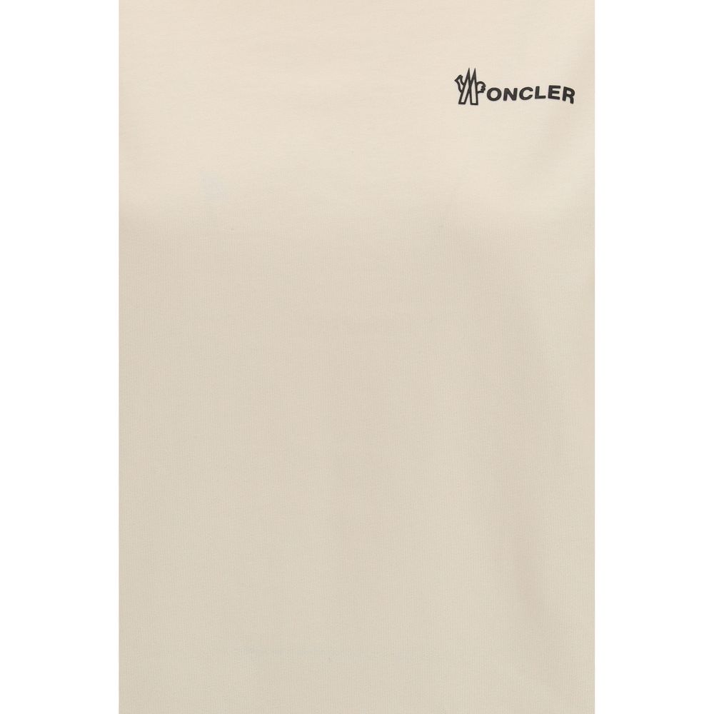 Moncler Grenoble Beige Cotton Sportswear T-Shirt