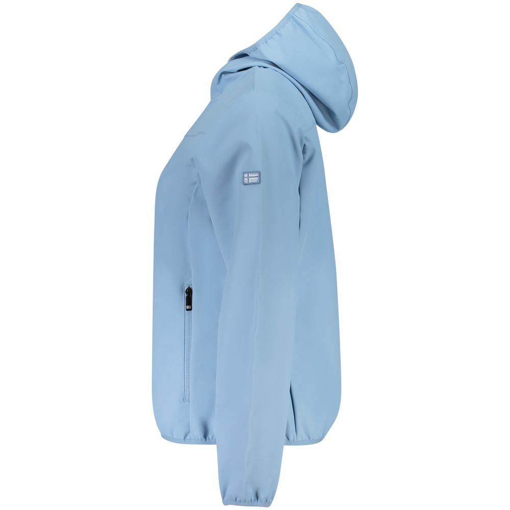 Norway 1963 Azzurro Blue Hooded Shell Jacket for Women