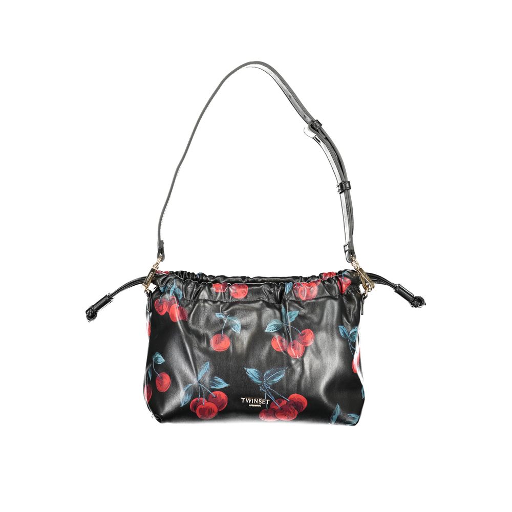 TWINSET Black Polyurethane Women's Shoulder Bag