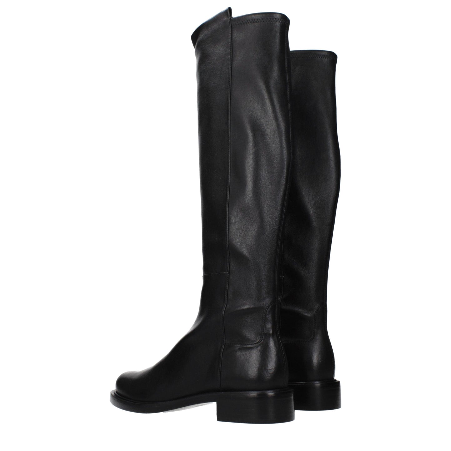 Stuart Weitzman Black Leather Over The Knee Boots