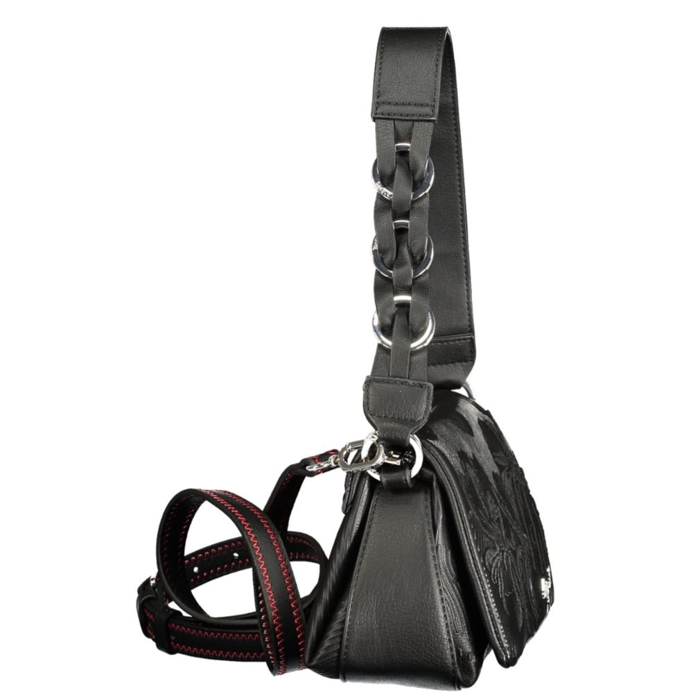 Desigual Mirenis Naron Mini Flap Bag in Nero