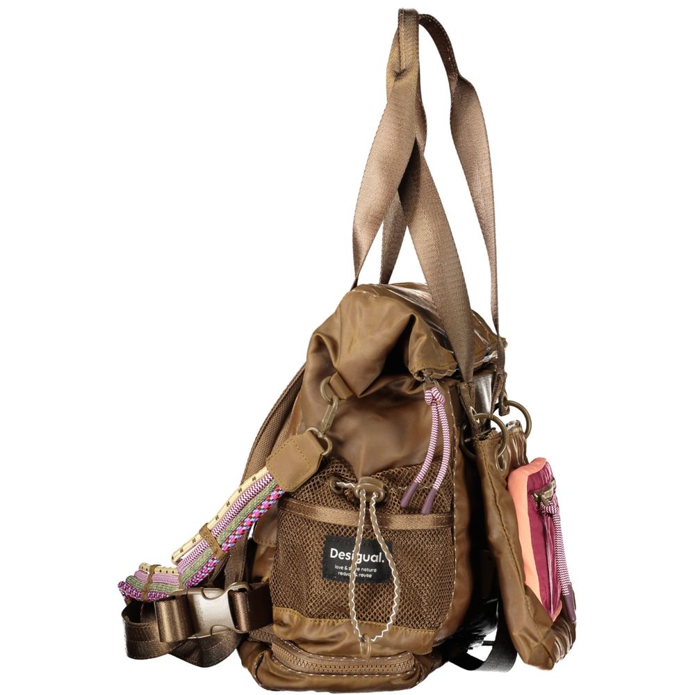 Desigual Neo Grunge Voyager Bag Marrone 100% Poliestere Women’s Backpack