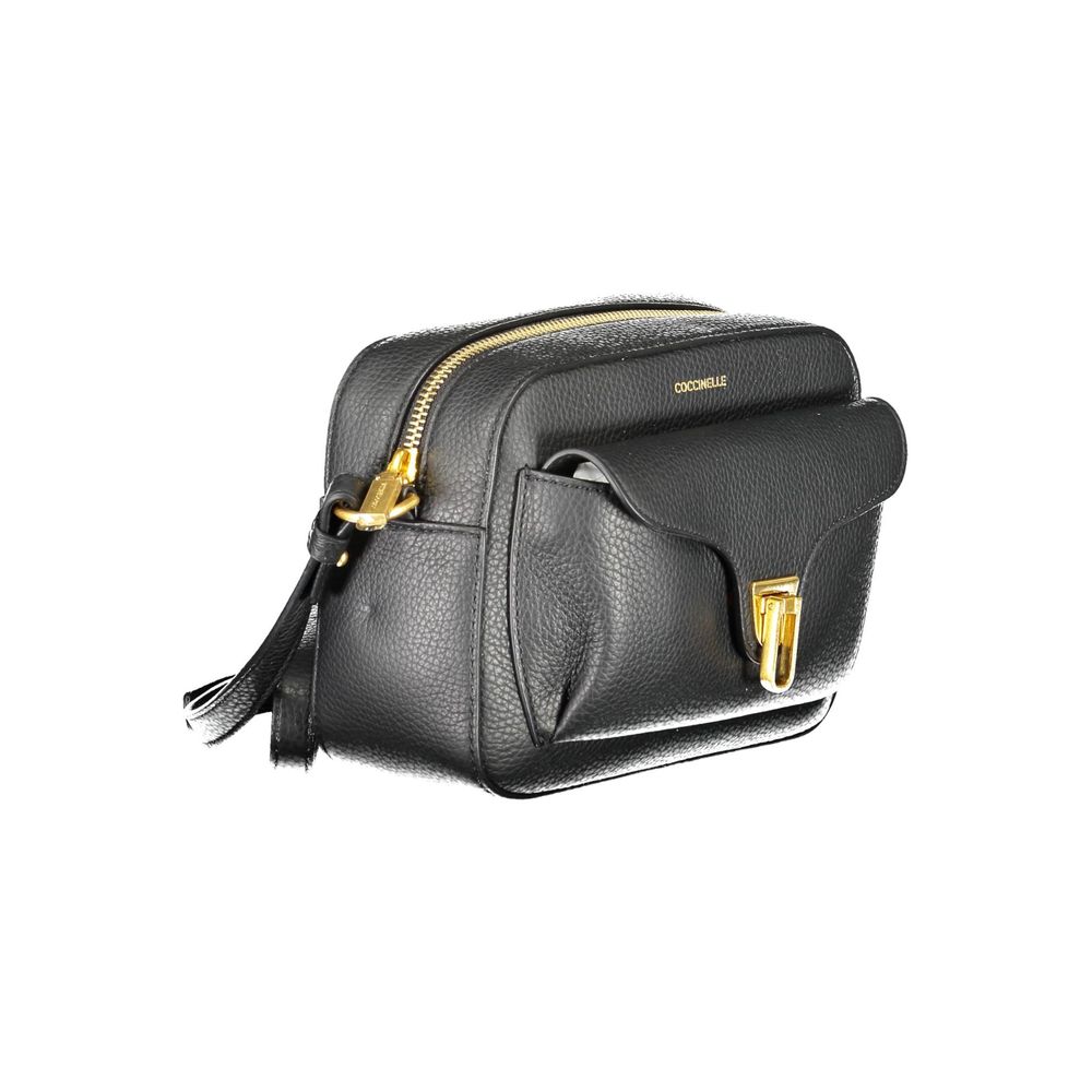Coccinelle Black Leather Women's Shoulder Bag
