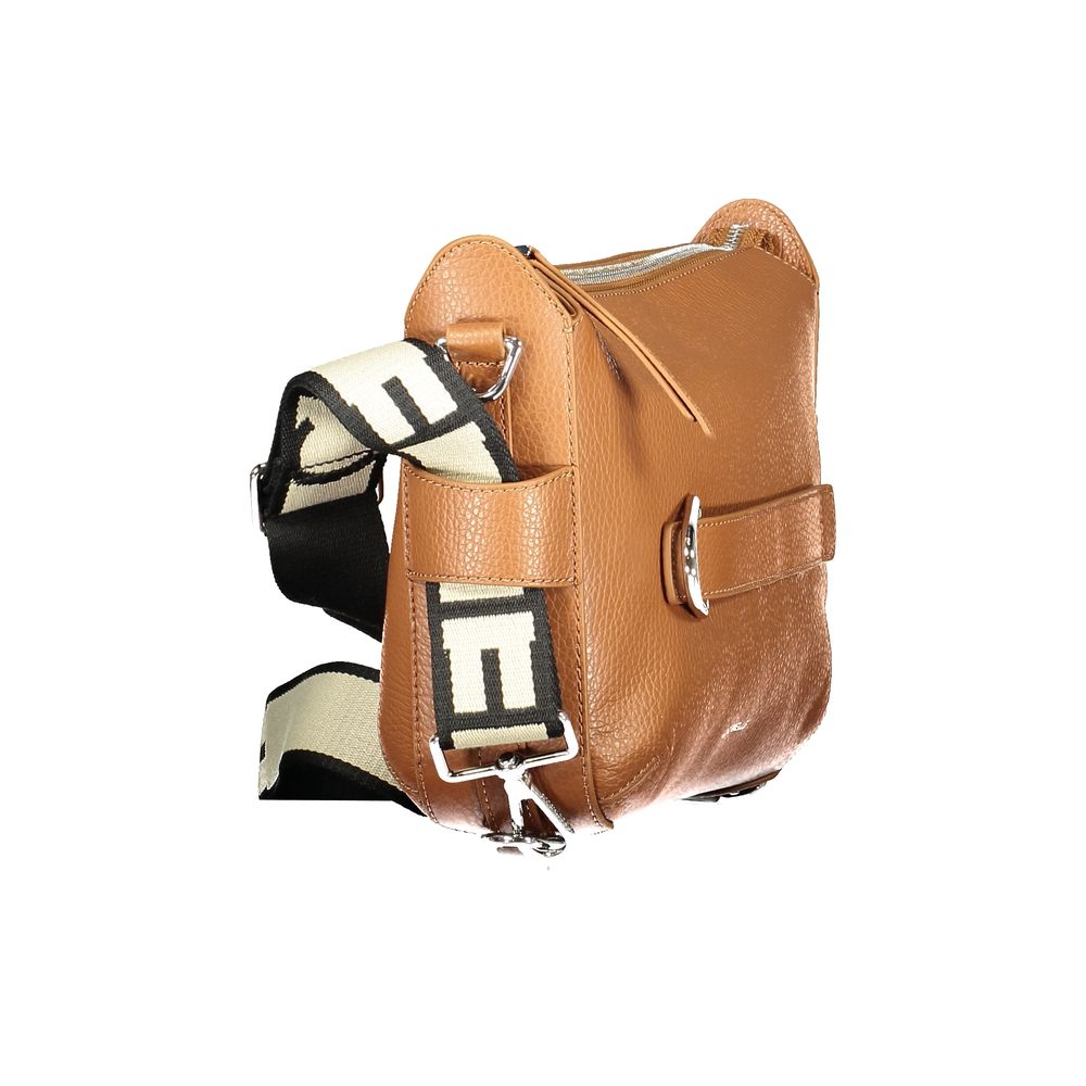 Coccinelle Marrone Leather Women Handbag - Gretel Ribbon Bag