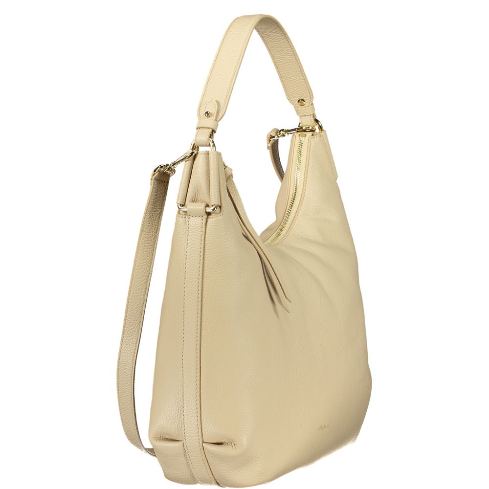 Coccinelle Beige Leather Rebekka Handbag