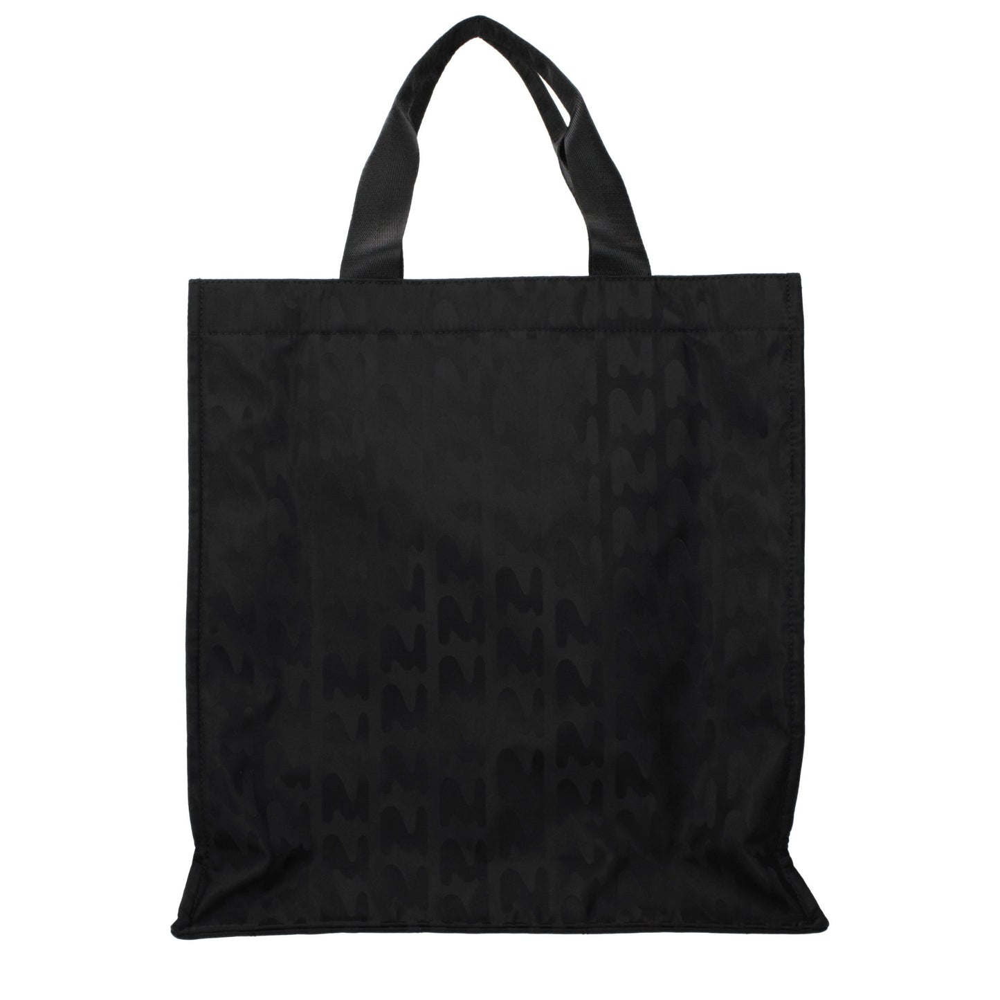 MSGM Black Fabric Handbag - A Statement Piece for Modern Elegance