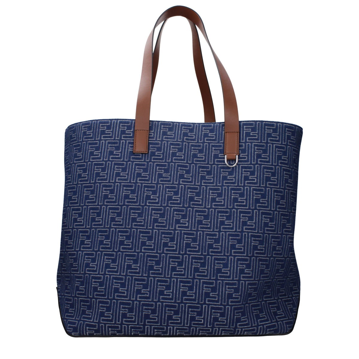 Fendi Blue Fabric Shoulder Bag