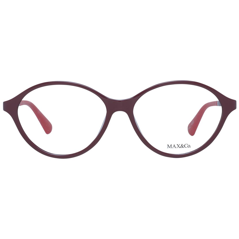 Max & Co Women's Optical Glasses – Burgundy Round Frame, 54mm