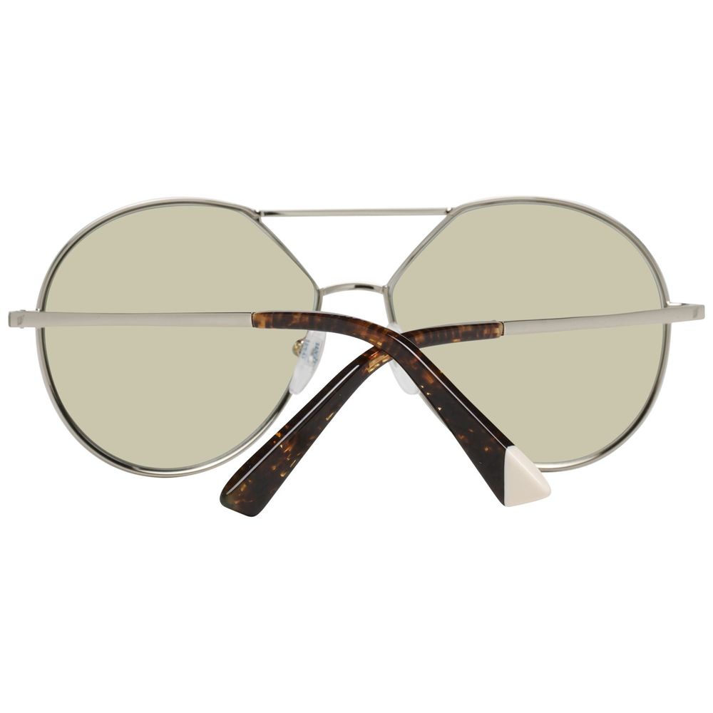 WEB EYEWEAR Women’s Sunglasses – Gold Metal Frame, Green Lenses
