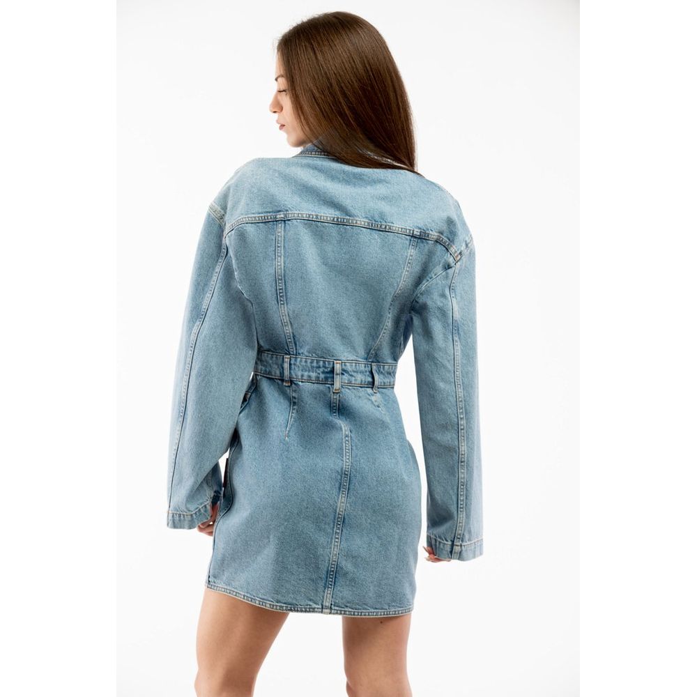 Moschino Multicolor Cotton Denim Jacket - Multi Light Blue, Women’s S