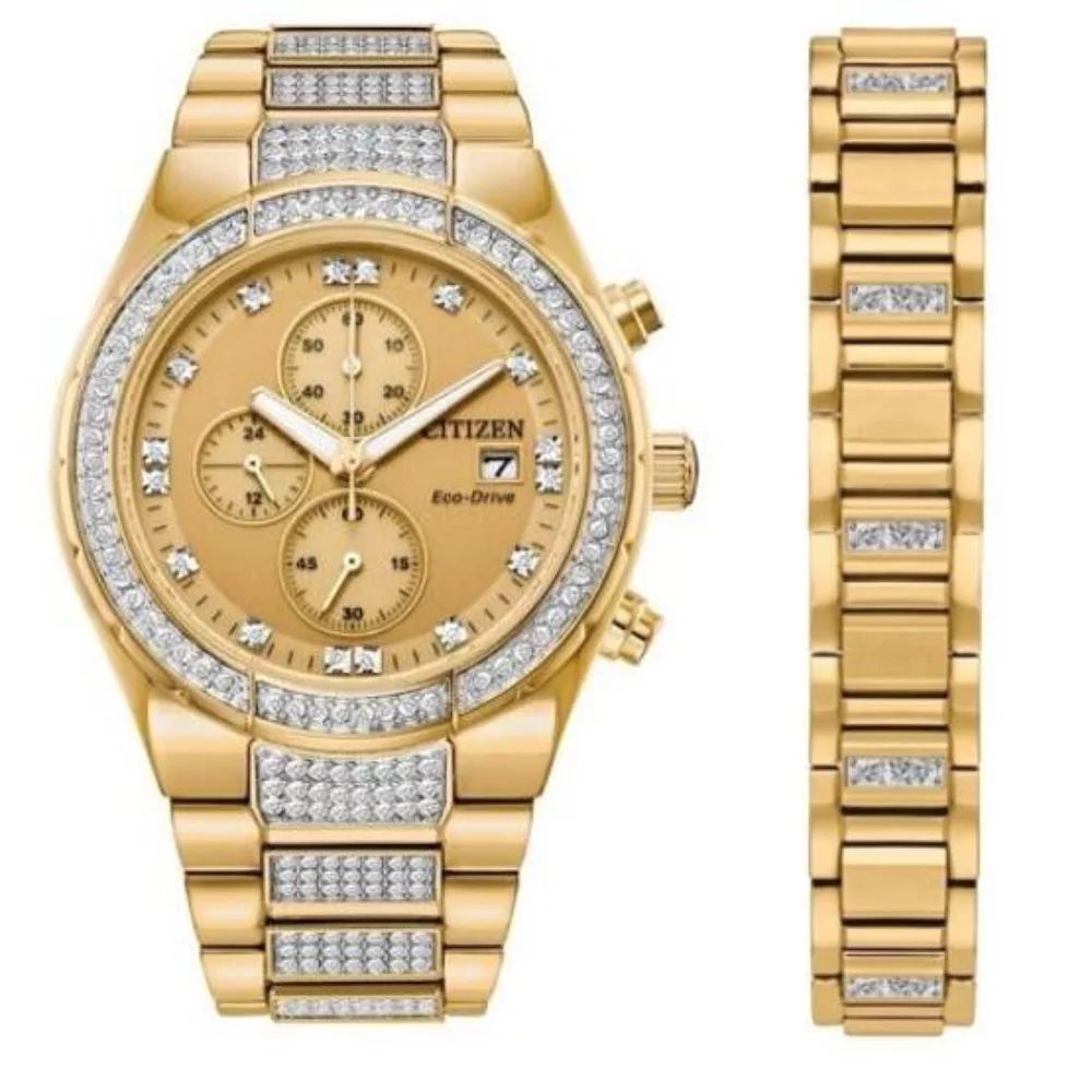 Citizen Men's Gold Stainless Steel Solar Bracelet Watch