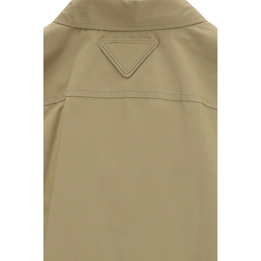 Prada Beige Cotton Poplin Shirt
