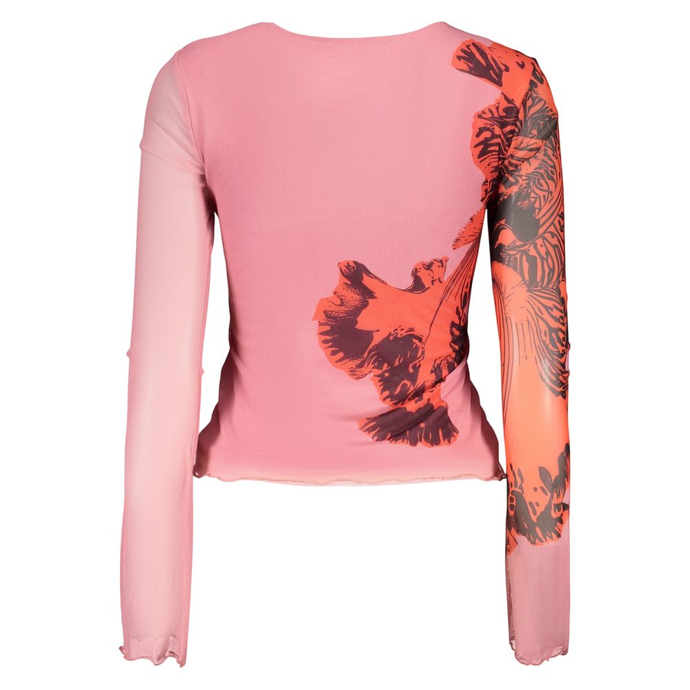 Desigual Rosa Viscosa Women T-Shirt - Boldly Expressive Fashion Statement