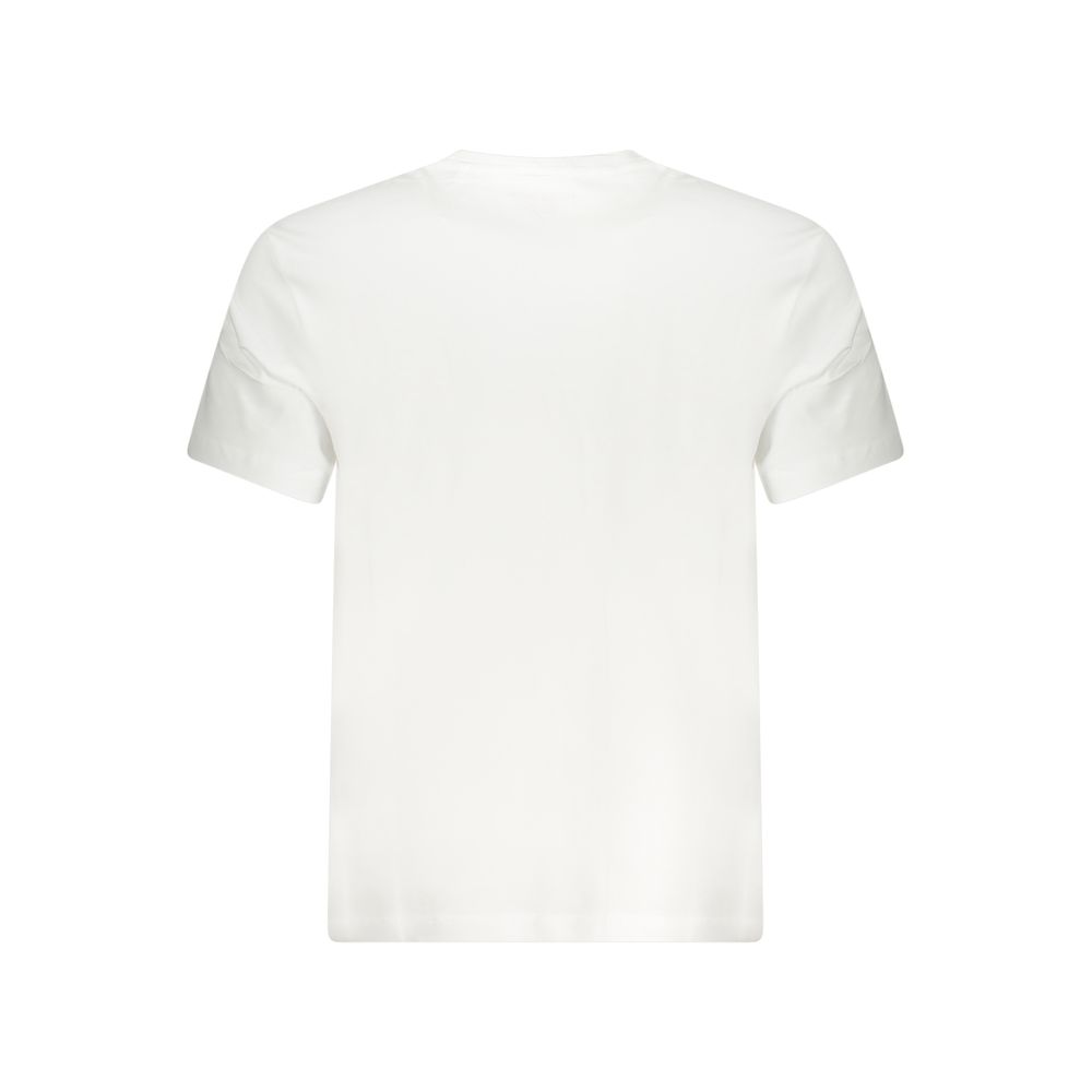 Guess Jeans Bianco Cotton Men T-Shirt - A Chic Staple for Your Wardrobe