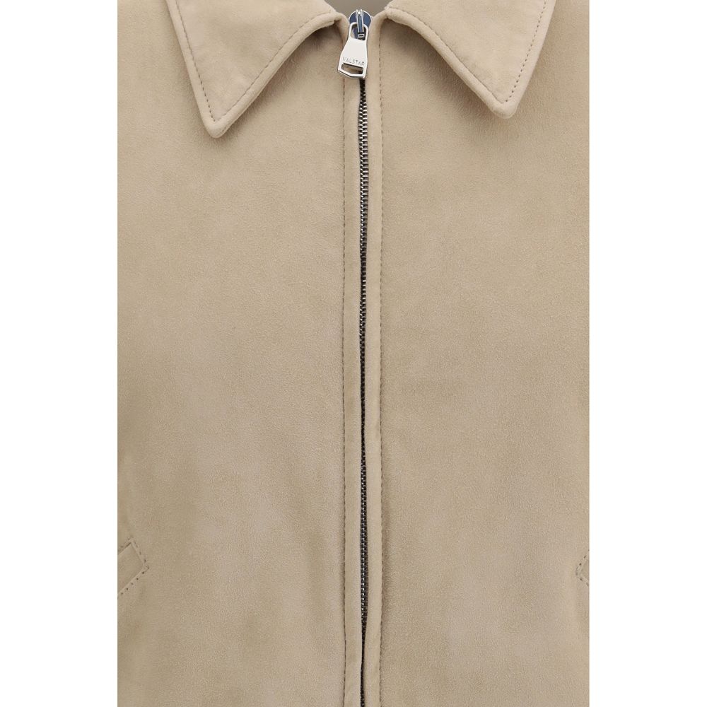 Valstar Beige Lamb Ovis Aries Aries Bomber Jacket