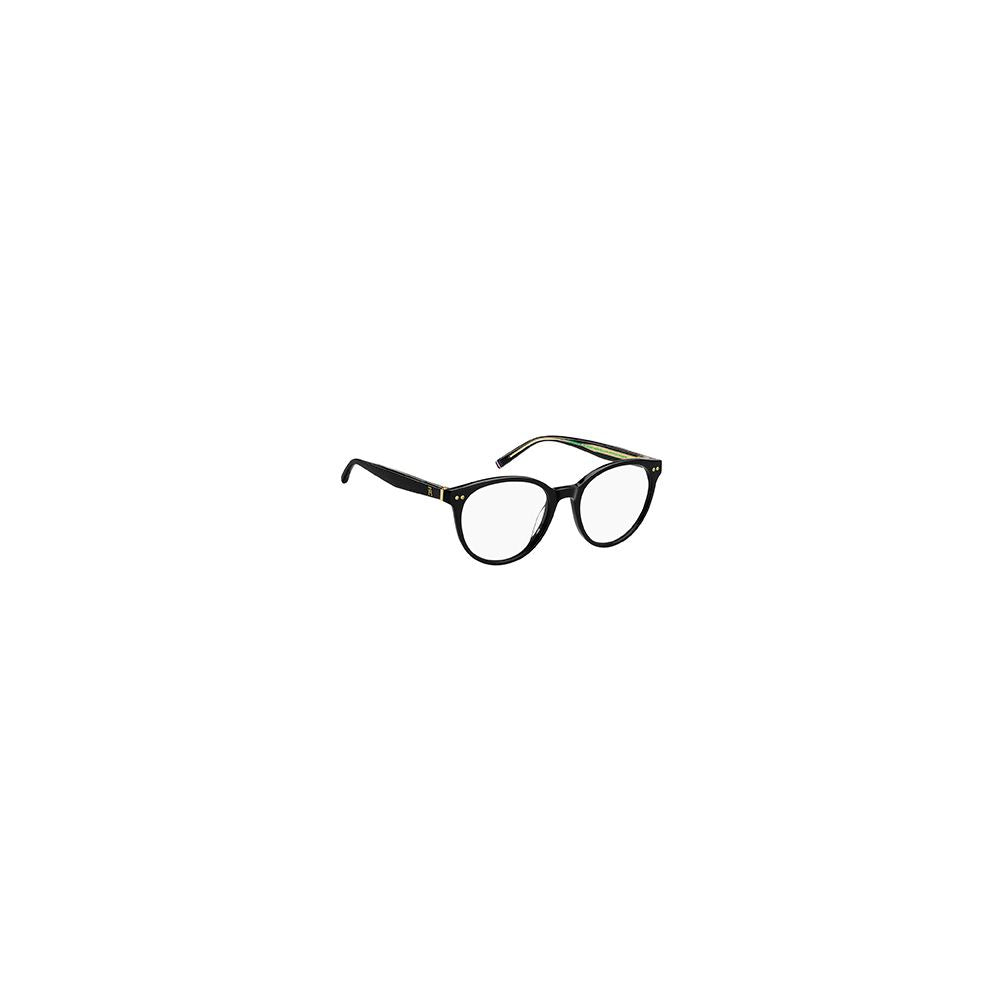 Tommy Hilfiger Women’s Optical Glasses – Black Panto Frame, 52mm