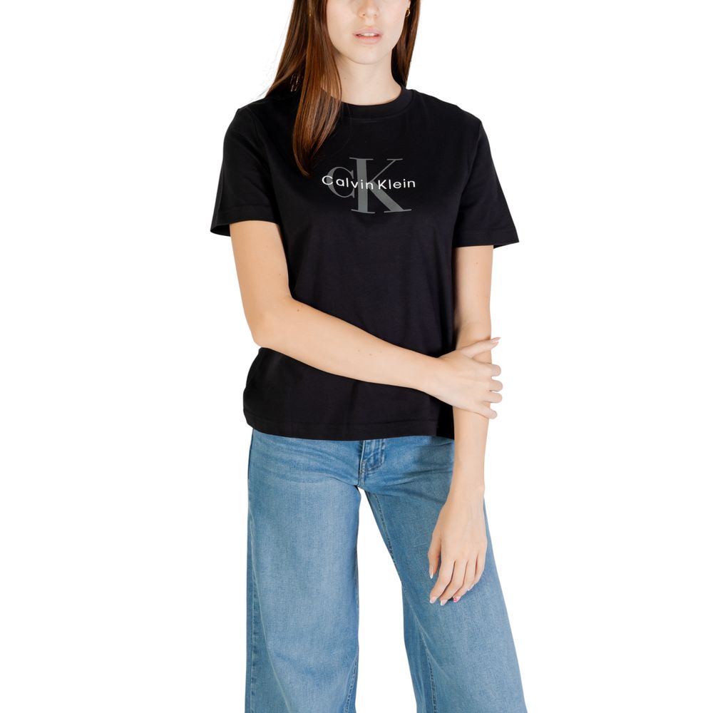 Calvin Klein Jeans HERO SS CLASSIC MONO Black Cotton T-Shirt