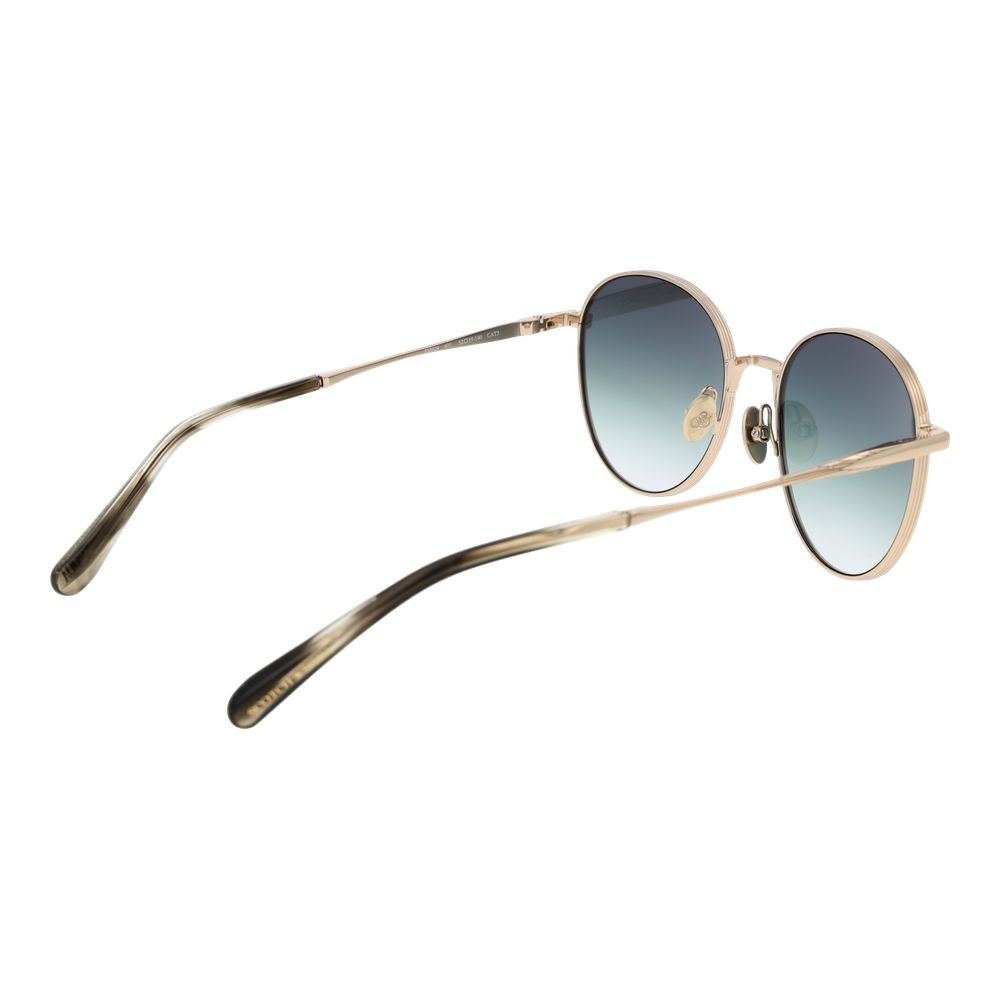 Scotch & Soda Women’s Sunglasses – Gold Full-Rim Frame, Turquoise Gradient Lenses