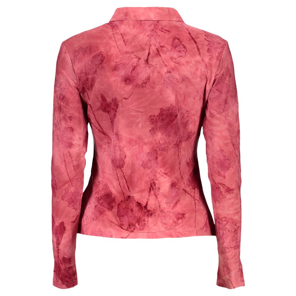Desigual Rosso Polyester Women Shirt – LONDRES Long-Sleeved Statement Piece