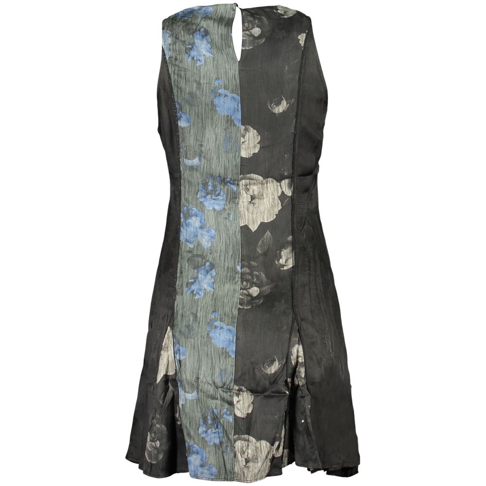 Desigual Nero Viscosa Women Dress - Bold Charm for Every Occasion
