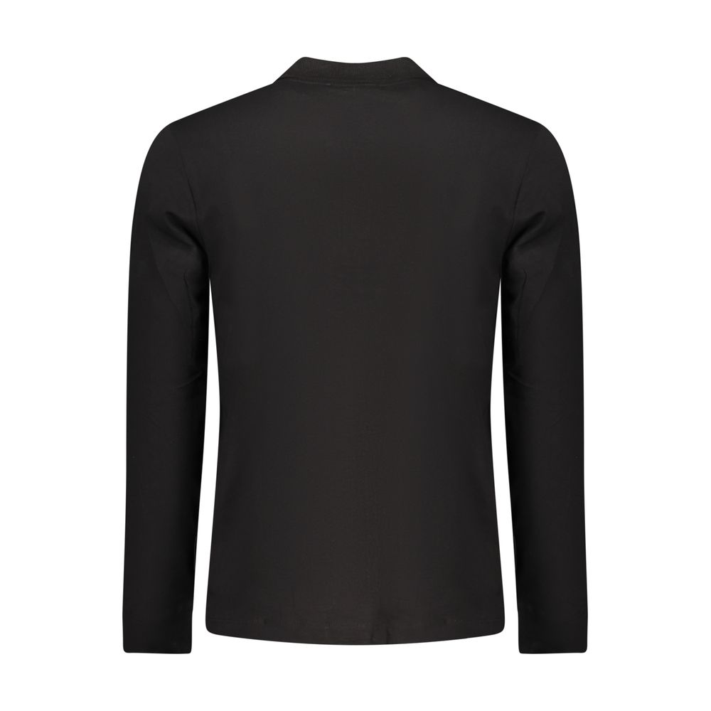 U.S. Grand Polo Black Cotton Long-Sleeved Men’s Polo Shirt