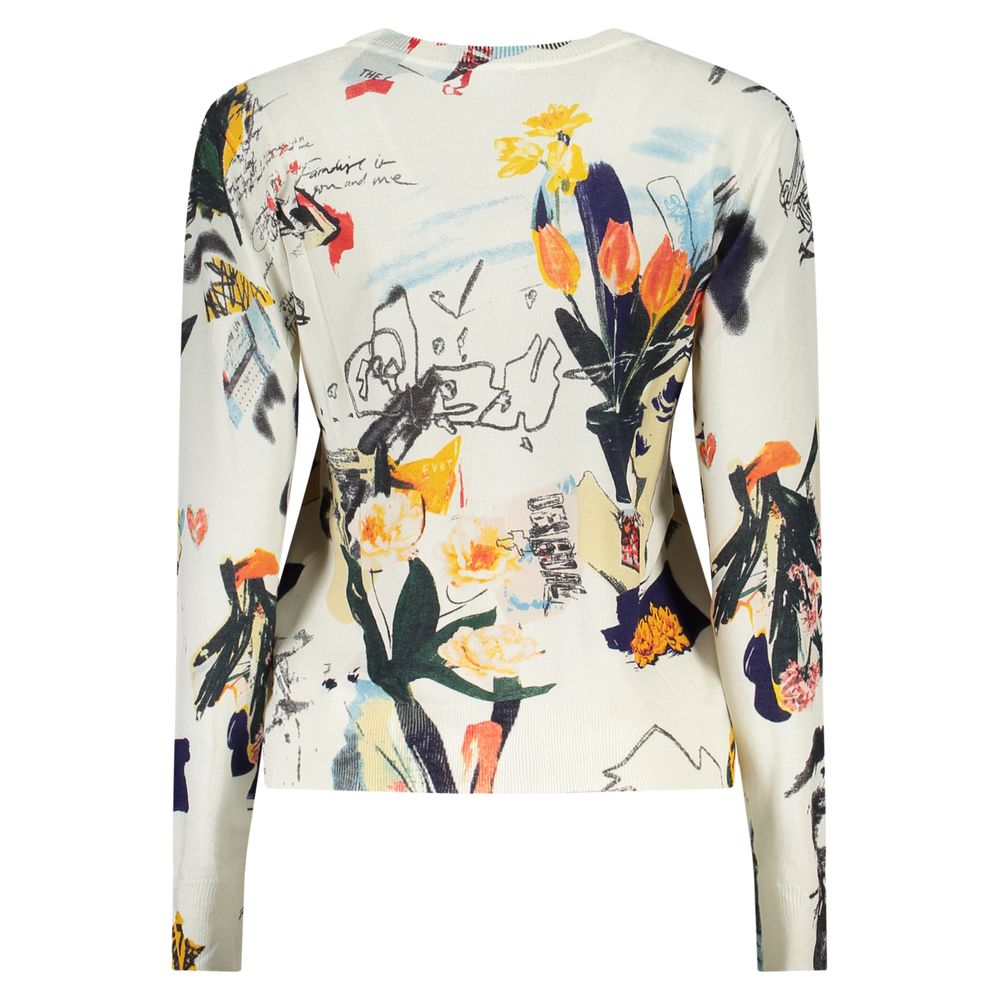 Desigual Nantes White Viscosa Women's T-Shirt
