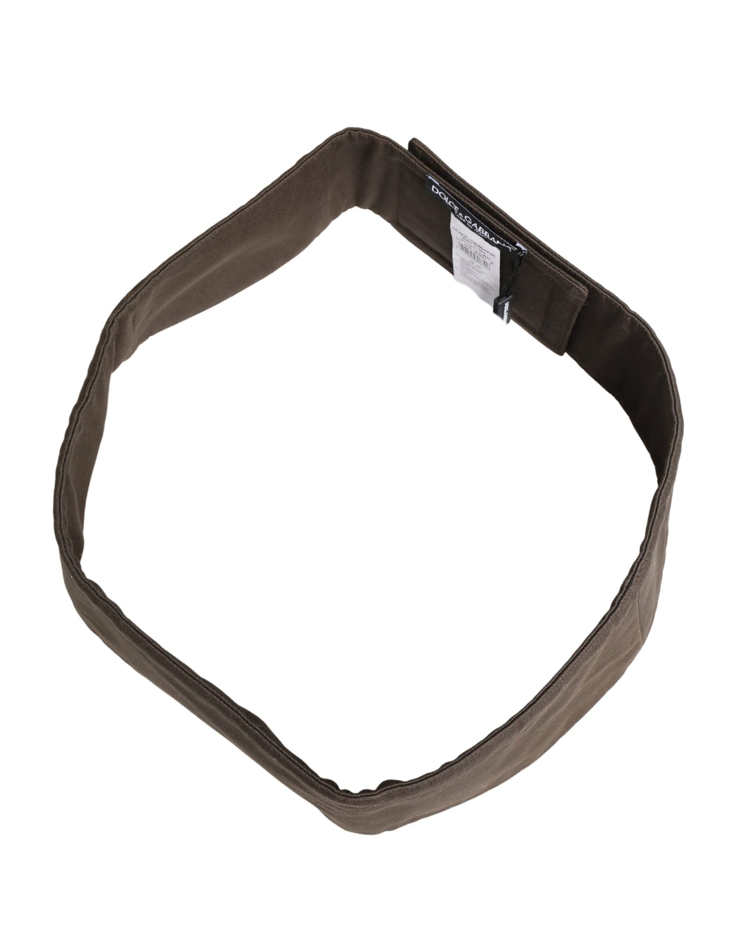 Dolce & Gabbana Brown Viscose Wide Belt Waist Cummerband for Men
