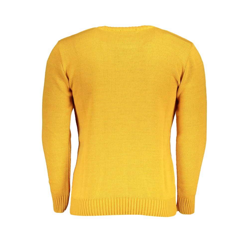 U.S. Grand Polo Yellow Acrylic Men Sweater - XXL